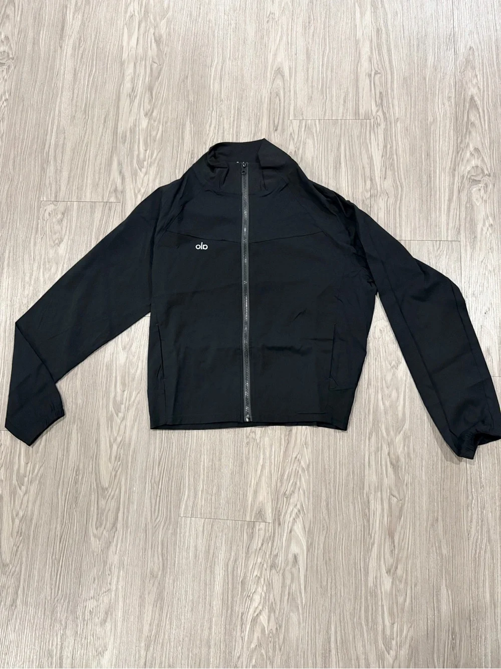 Alo women Black Lightweight Zip-Up Jacket